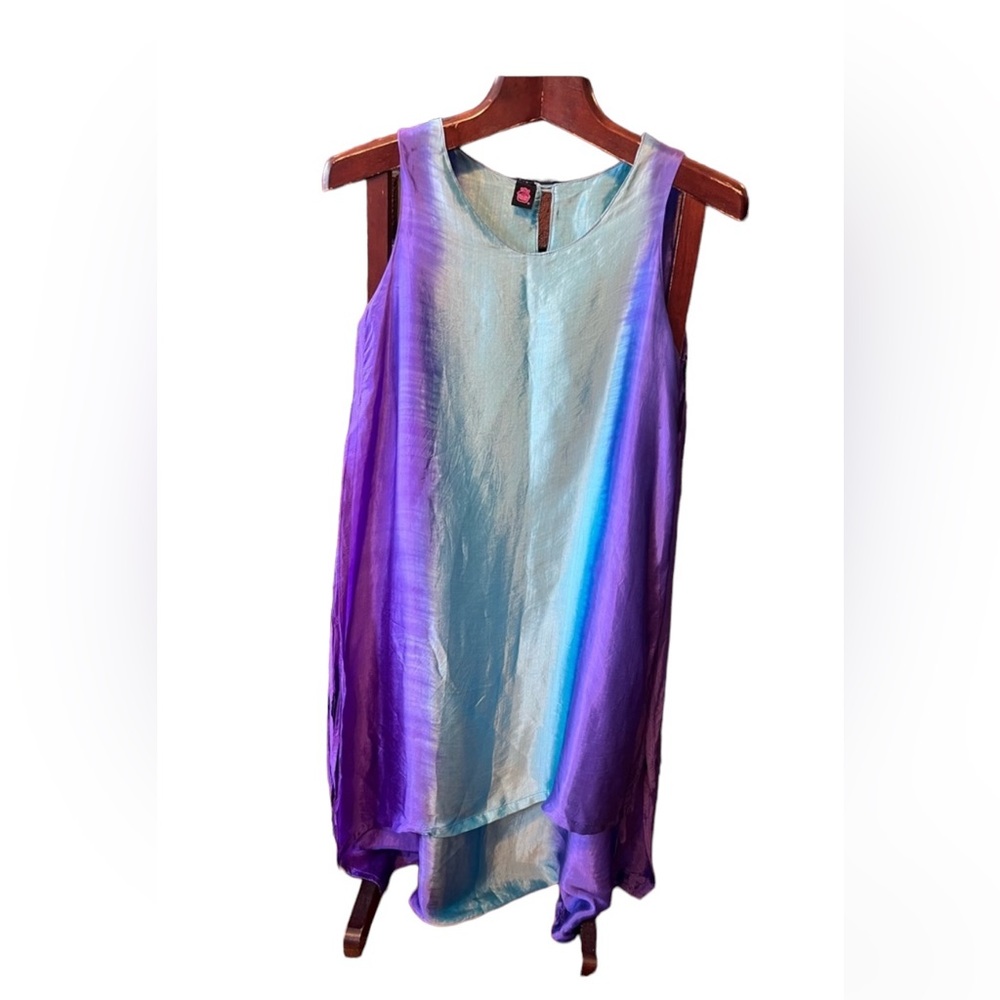 COPY - 100%silk gloving beautiful lined dress used once size M